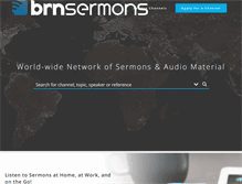 Tablet Screenshot of brnsermons.com